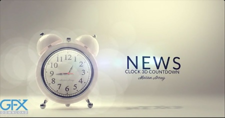 پروژه افتر افکت نمایش لوگو خبری با ساعت News Clock Logo