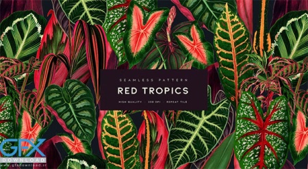 دانلود پترن استوایی سرخ Red Tropics