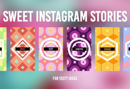 پروژه افتر افکت استوری اینستاگرام شیرین و جذاب