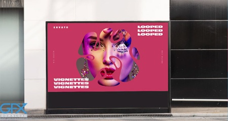 پروژه افتر افکت بیلبوردهای تبلیغاتی لوپ و یکپارچه انتزاعی