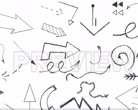 فوتیج فلش و خط خطی های با دست‌کشیده