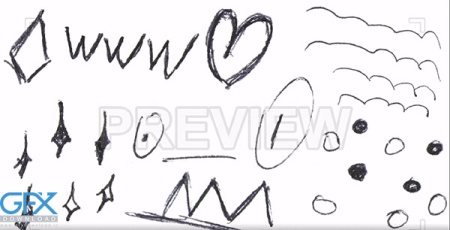 فوتیج فلش و خط های با دست‌کشیده