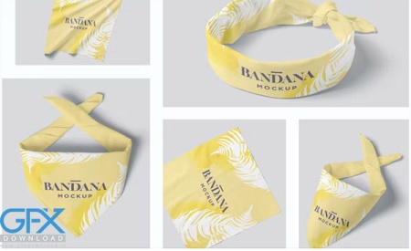 موکاپ لایه باز روسری زنانه