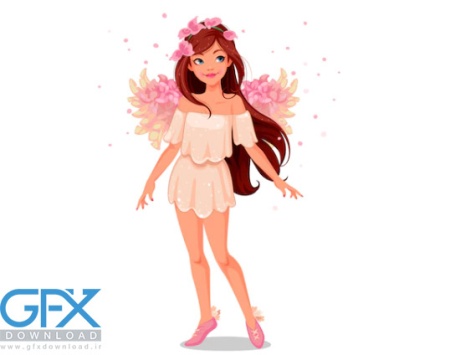 دانلود وکتور دختر فانتزی