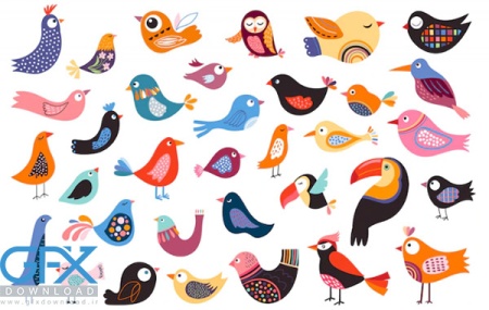 دانلود وکتور پرنده