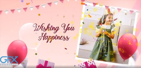 پروژه افتر افکت اسلایدشو جشن تولد کودک