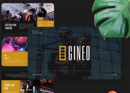 دانلود قالب پاورپوینت فیلمسازی CINEO