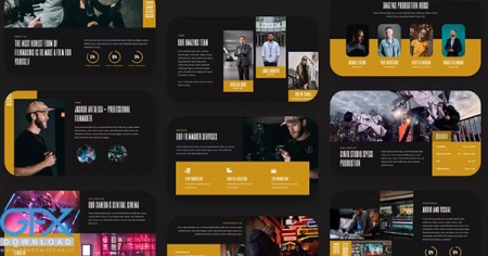 دانلود تم پاورپوینت فیلمسازی CINEO