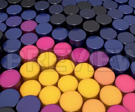 فوتیج بک گراند از سیلندرهای رنگارنگ انتزاعی