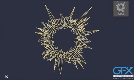 براش فتوشاپ اشکال هندسی انتزاعی