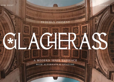 فونت انگلیسی معاصر Glacherass