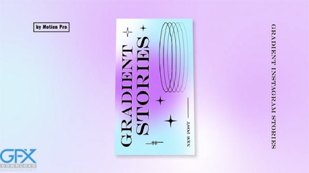 پروژه افتر افکت استوری اینستاگرام با شیب های رنگارنگ