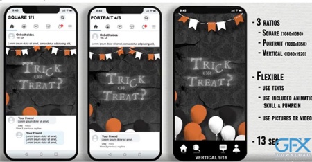 پروژه افتر افکت افتتاحیه هالووین شبکه اجتماعی