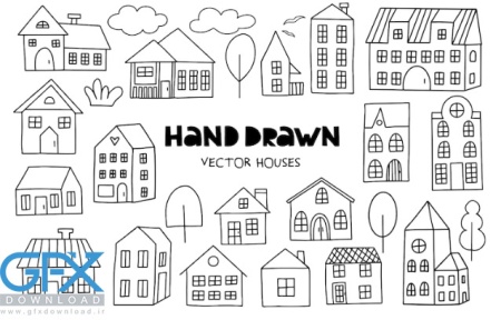 وکتور مجموعه خانه و آپارتمان