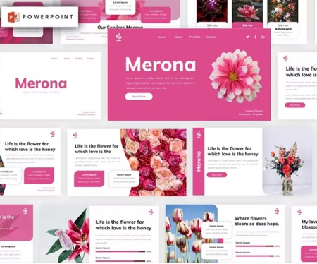 قالب پاورپوینت گل