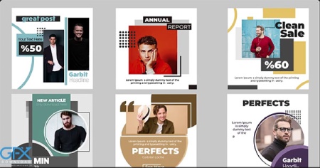 پروژه افتر افکت مجموعه پست اینستاگرام ساده