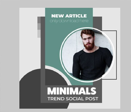 پروژه افتر افکت مجموعه پست اینستاگرام مینیمال