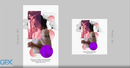 پروژه افتر افکت پست اینستاگرام مدرن مینیمالیستی