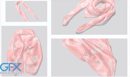 دانلود موکاپ لایه باز روسری زنانه