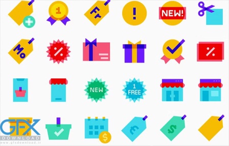 دانلود آیکون های خرید و فروشگاهی