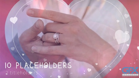 پروژه پریمیر عاشقانه روز ولنتاین Valentine's Day