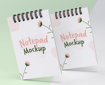 موکاپ دو دفترچه یادداشت