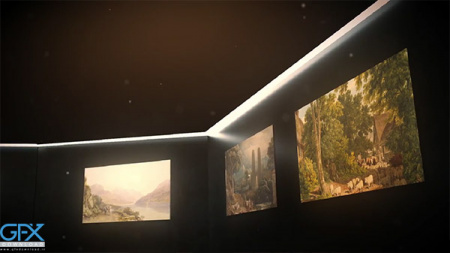 پروژه آماده افتر افکت گالری عکس هنری AI Art Gallery