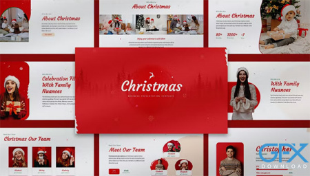 دانلود رایگان قالب پاورپوینت کریسمس Christmas