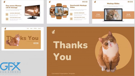 قالب آماده پاورپوینت حیوانات خانگی Cingoren