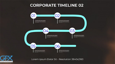 پروژه افتر افکت نمایش تاریخچه شرکت