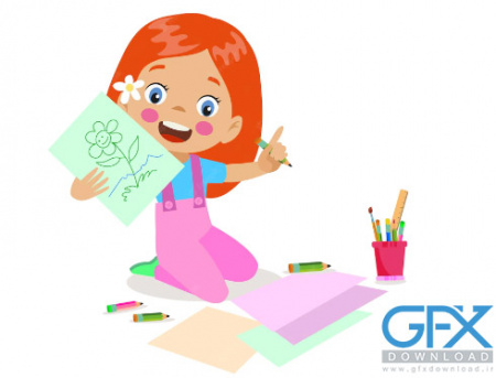 وکتور طرح های کودکانه و کارتونی