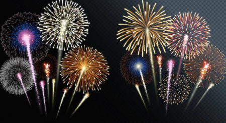 دانلود مجموعه وکتور آتش بازی