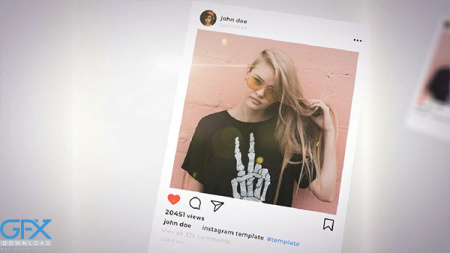 دانلود پروژه افتر افکت ارائه پیج اینستاگرام