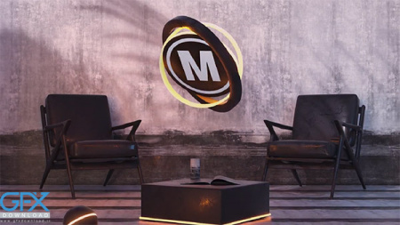 پروژه افتر افکت لوگو در فضای داخلی Interior Logo