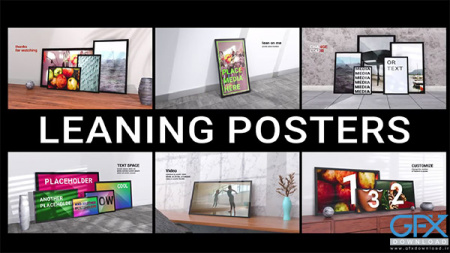 دانلود پروژه افتر افکت موکاپ پوستر Leaning Poster