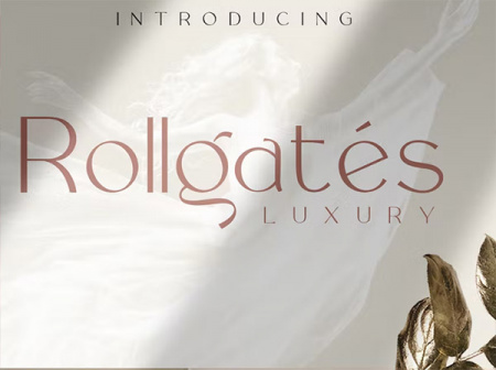 فونت لاکچری طراحی پاورپوینت Rollgates Luxury