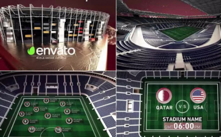 پروژه افتر افکت استادیوم های فوتبال جام جهانی قطر 2022