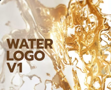 پروژه افتر افکت لوگو با جریان آب