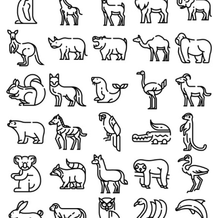 آیکون حیوانات برای فتوشاپ