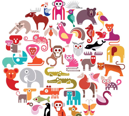 دانلود آیکون وکتور حیوانات