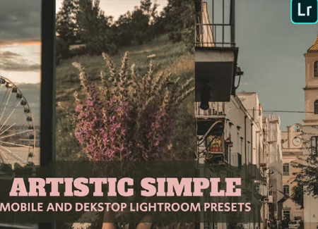 دانلود پریست های لایت روم هنری Artistic Simple