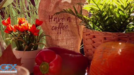 پروژه افتر افکت تیزر تبلیغاتی قهوه با تم پاییز