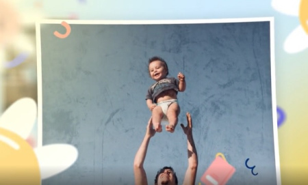 پروژه افتر افکت اسلایدشو عکس کودک Children Slideshow