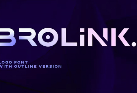 دانلود رایگان فونت لوگو Brolink Logo Font
