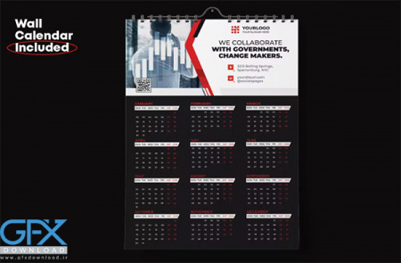 دانلود تقویم لایه باز دیواری و رومیزی