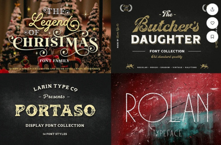 پک فونت انگلیسی کریسمس