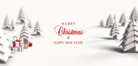 بنر لایه باز تبریک کریسمس christmas greetings banner