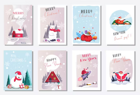 بنر کارت تبریک کریسمس christmas greetings banner