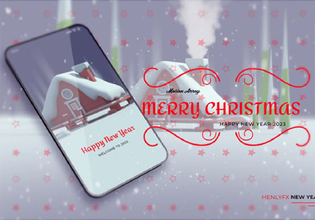 پروژه افتر افکت نمایش لوگو کریسمس Christmas Logo