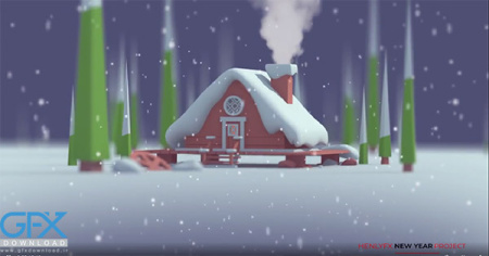 پروژه آماده افتر افکت لوگو کریسمس Christmas Logo